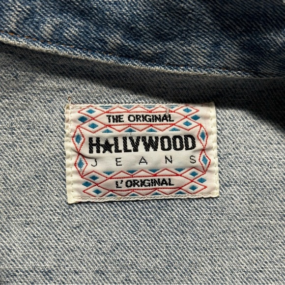 Vintage Hollywood Jeans Patchwork Denim Jacket - Picture 8 of 9